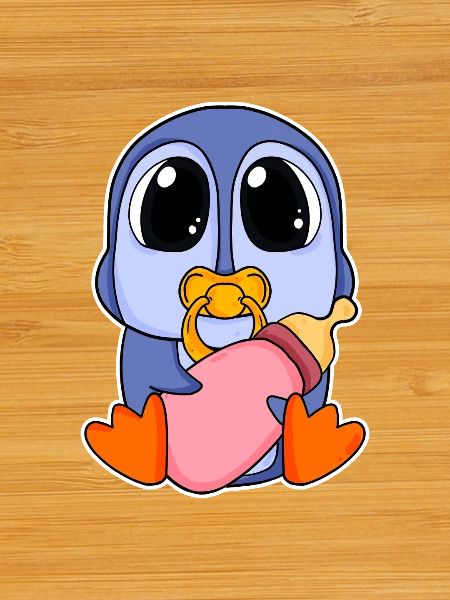 Motif Bébé Pingouin