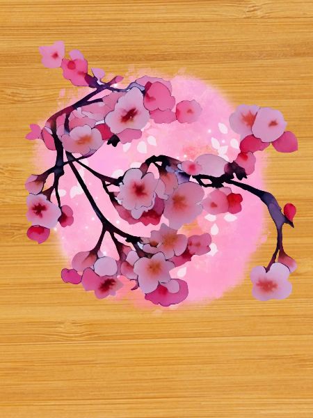 Japanese Cherry Blossom Art