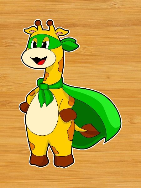 Giraffe Superhero Cloak