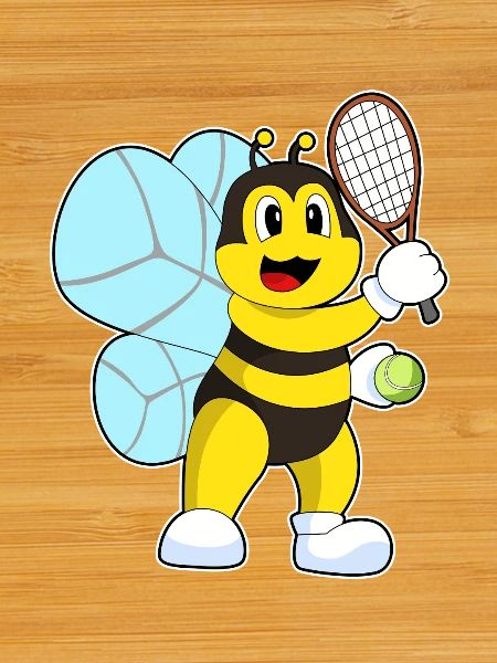 Bee Tennis Racket Sport