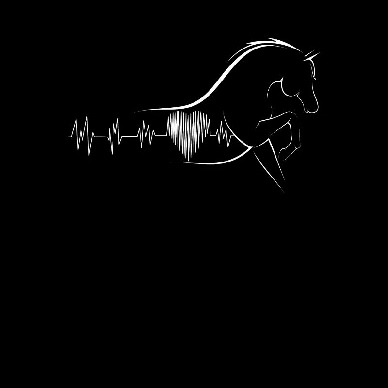 Pferd Herz Rhythmus Design