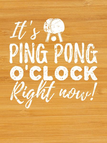 C’est Ping Pong O’Clock