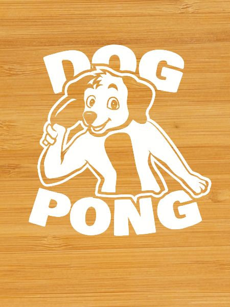 Table tennis dog