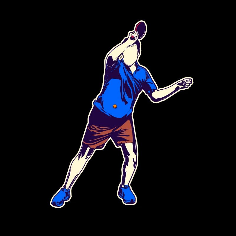 Table tennis drawing