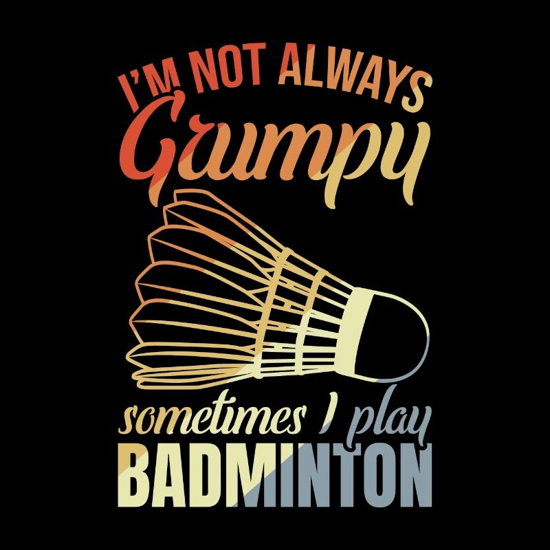 Grumpy badminton player