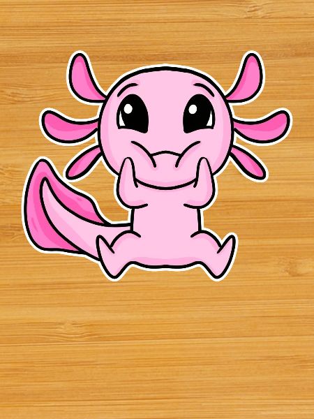Motif Axolotl mignon