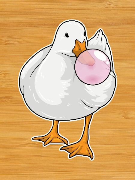 Duck chewing gum