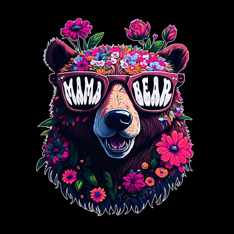 Mamabär Sonnenbrille Mama Bear Muttertag Blumen