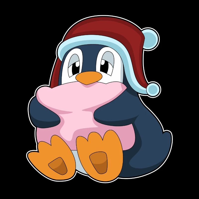 Oreiller de couchage pingouin