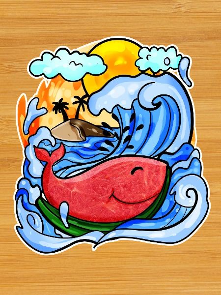 Baleine pastèque
