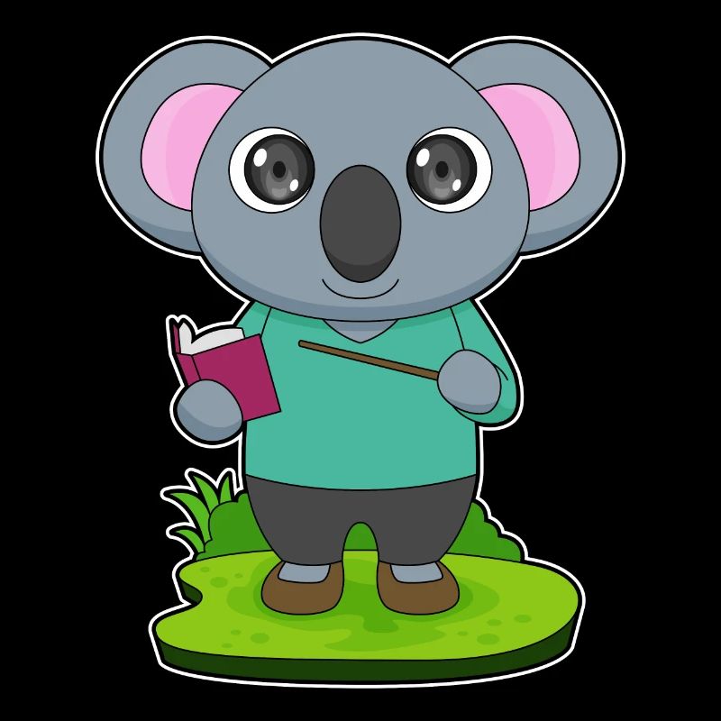 Koala Lehrer Zeigestab Schule