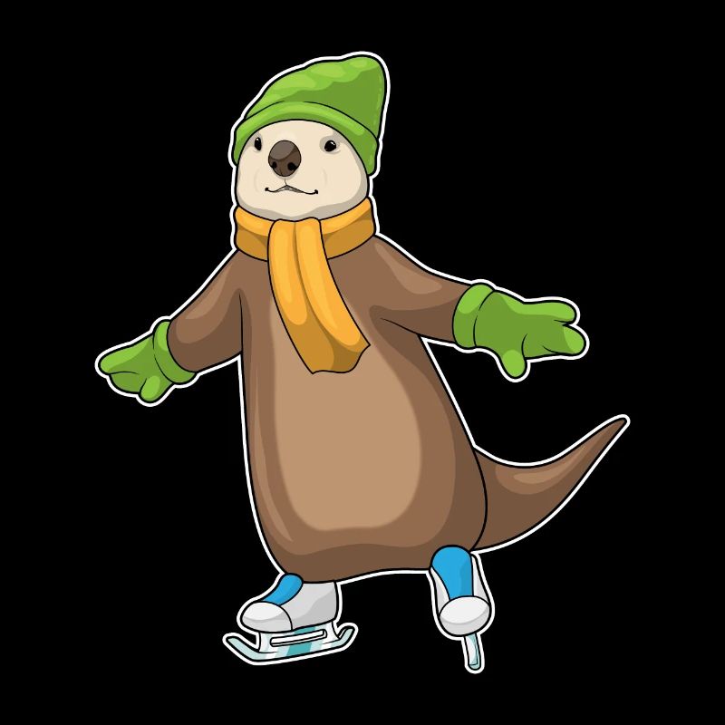 Otter Eislaufen Schlittschuhe