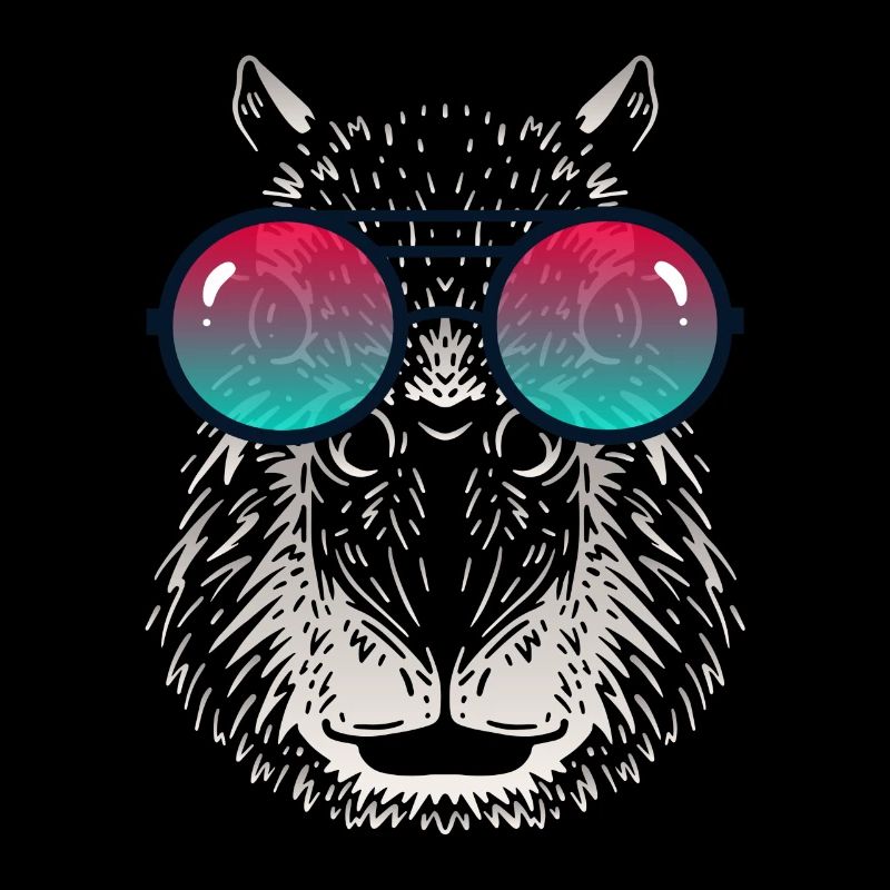 Cooles Capybara mit Sonnenbrille