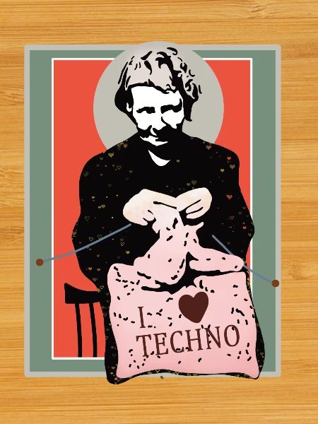 Techno Nähkunst Illustration