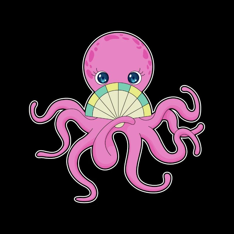 Ventilateur à main de pieuvre