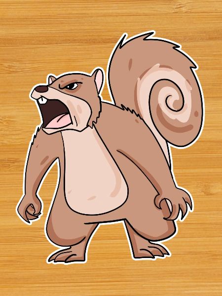 angry squirrel