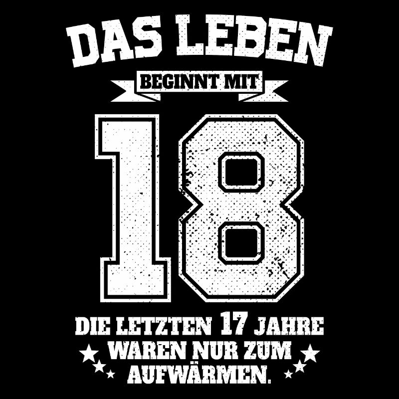 18. Geburtstag Geschenk Das Leben Beginnt Mit 18