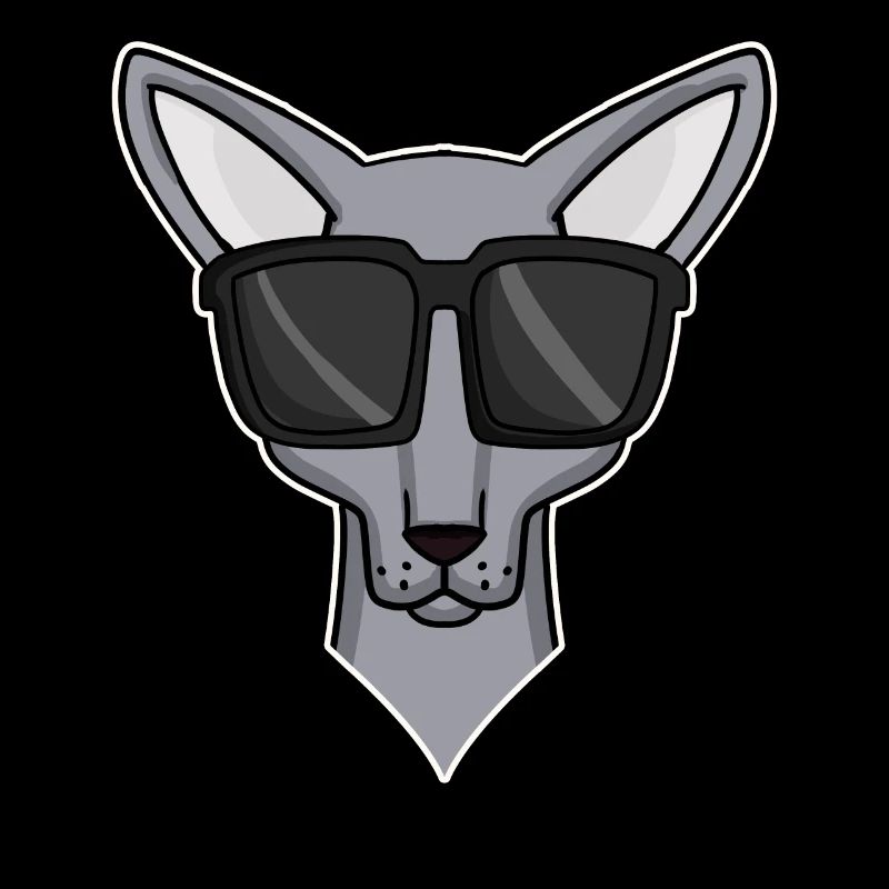 chat cool avec des lunettes de soleil - race de chat Sphynx