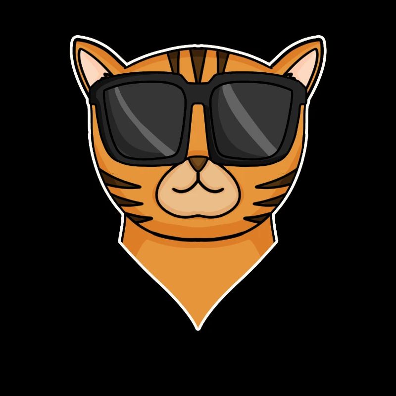 Chat cool avec des lunettes de soleil