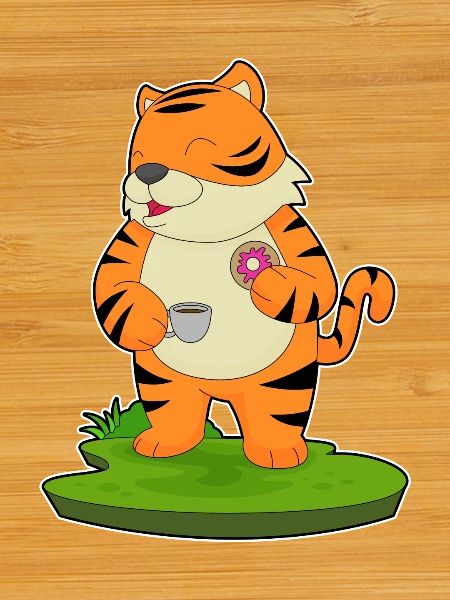 Tiger Coffee Donut