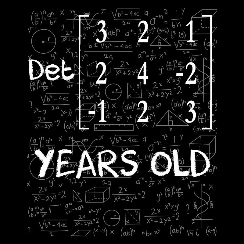 48th birthday 48 years matrix determinant