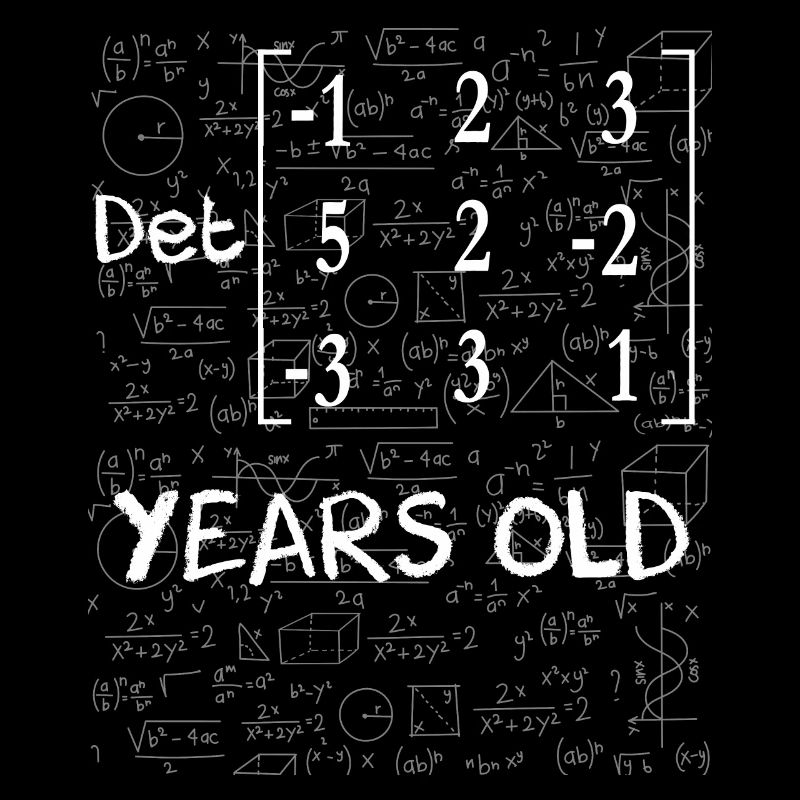 57th birthday 57 years matrix determinant