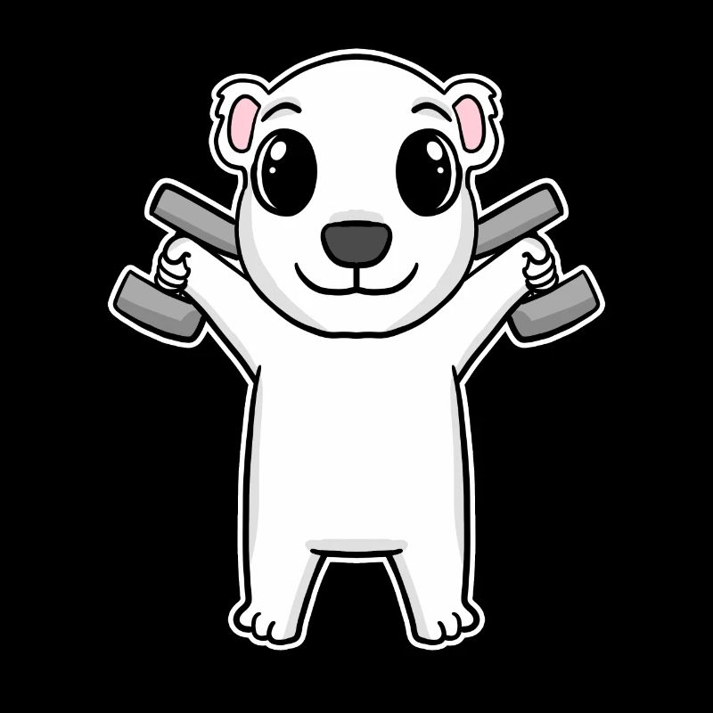 Polar Bear Dumbbell Training Strength Training Fitness