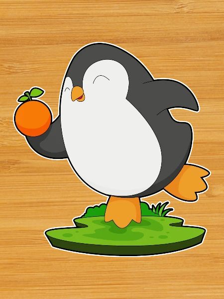 Orange Pingouin