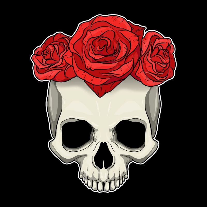 Crâne Roses