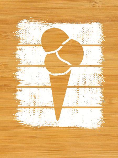 Eis in der Waffel