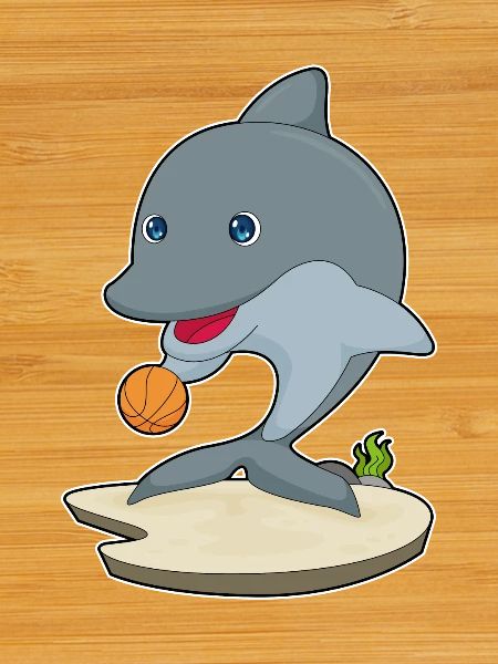 Dolphin Basketball Player Basketball
