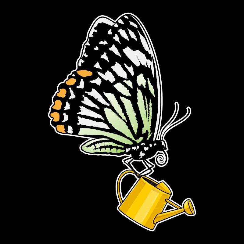 Butterfly watering can