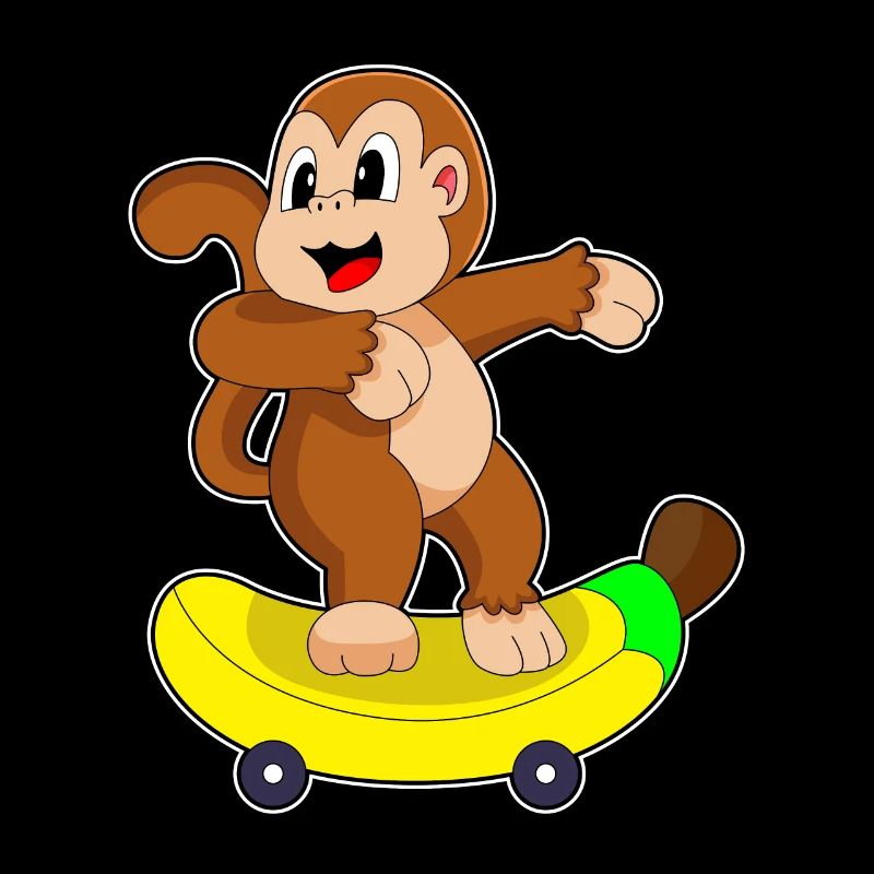 Monkey Skater Skateboard