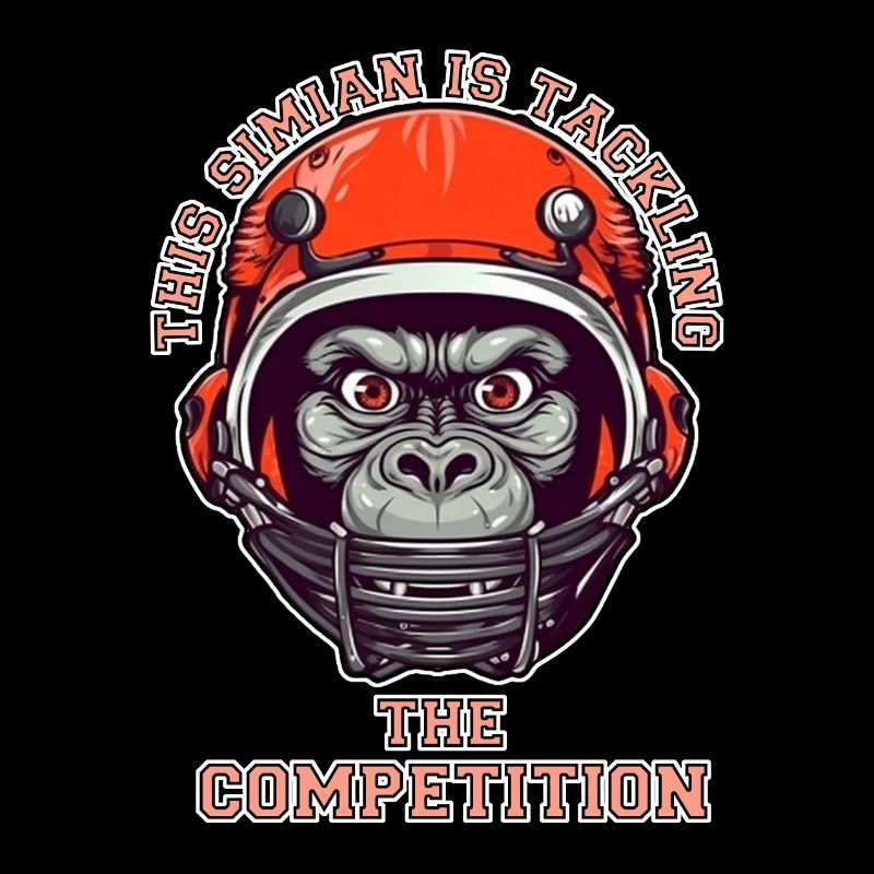 Singe confiant accepte le défi