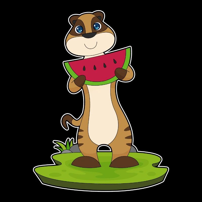 Erdmännchen Wassermelone 