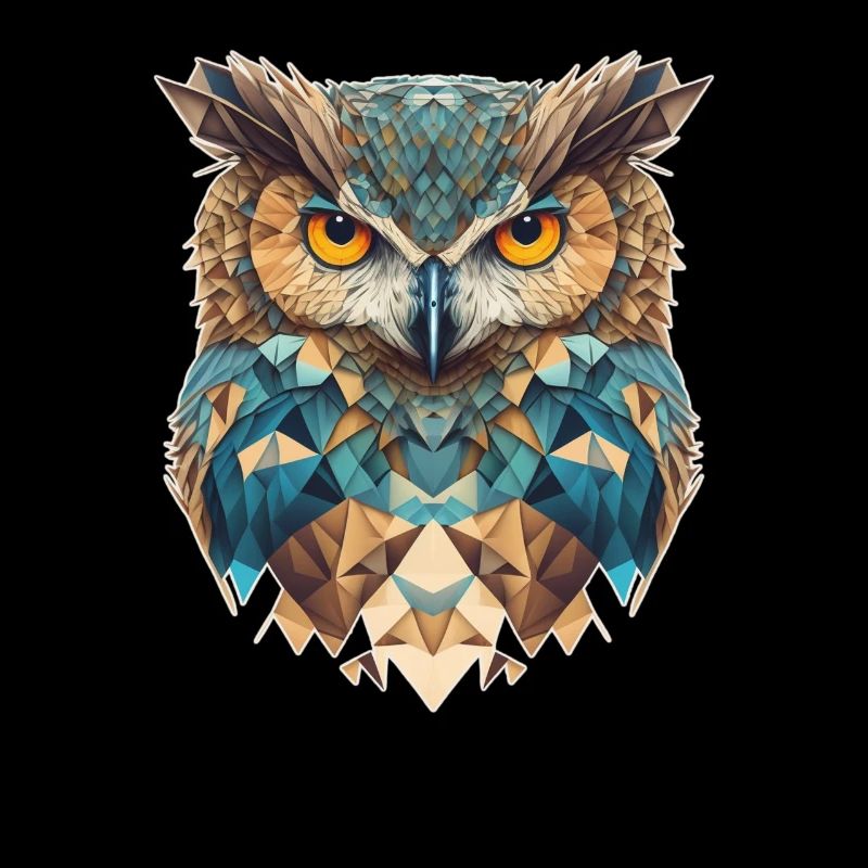 Owl head geometric