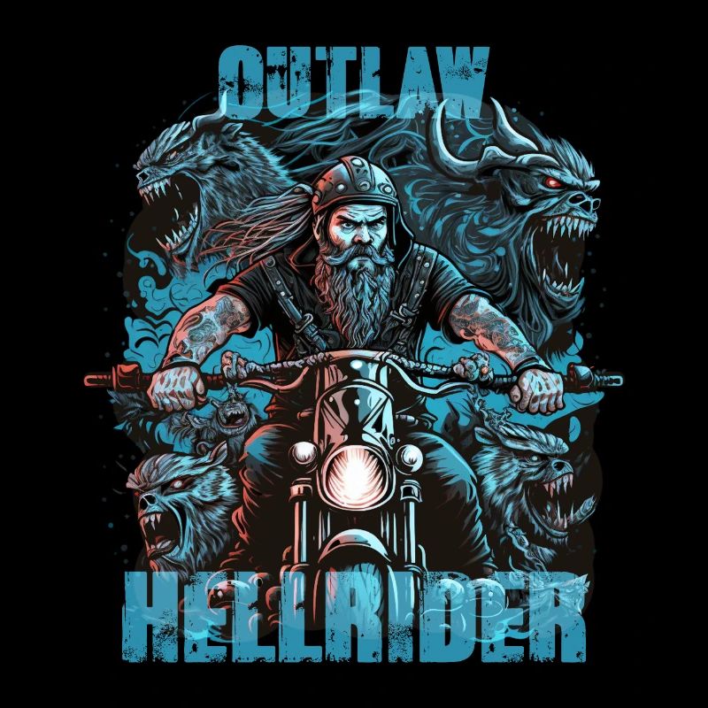 Outlaw Hellrider Motorradfahrer