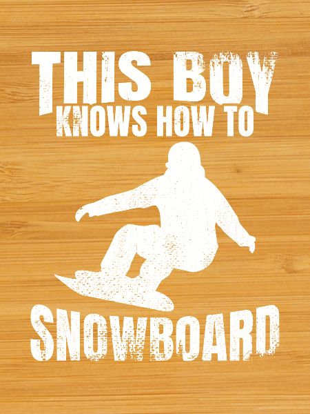 Garçon de snowboard