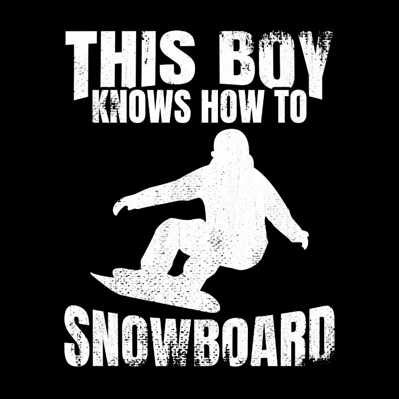 Snowboarding Junge