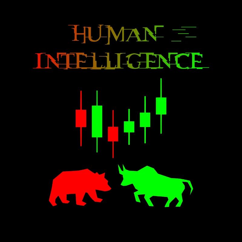 Intelligence humaine Chemise de commerce Ours et Taureau
