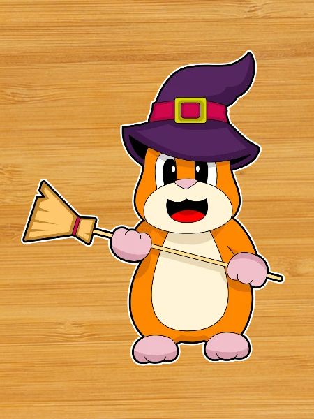 Hamster Witch Broom