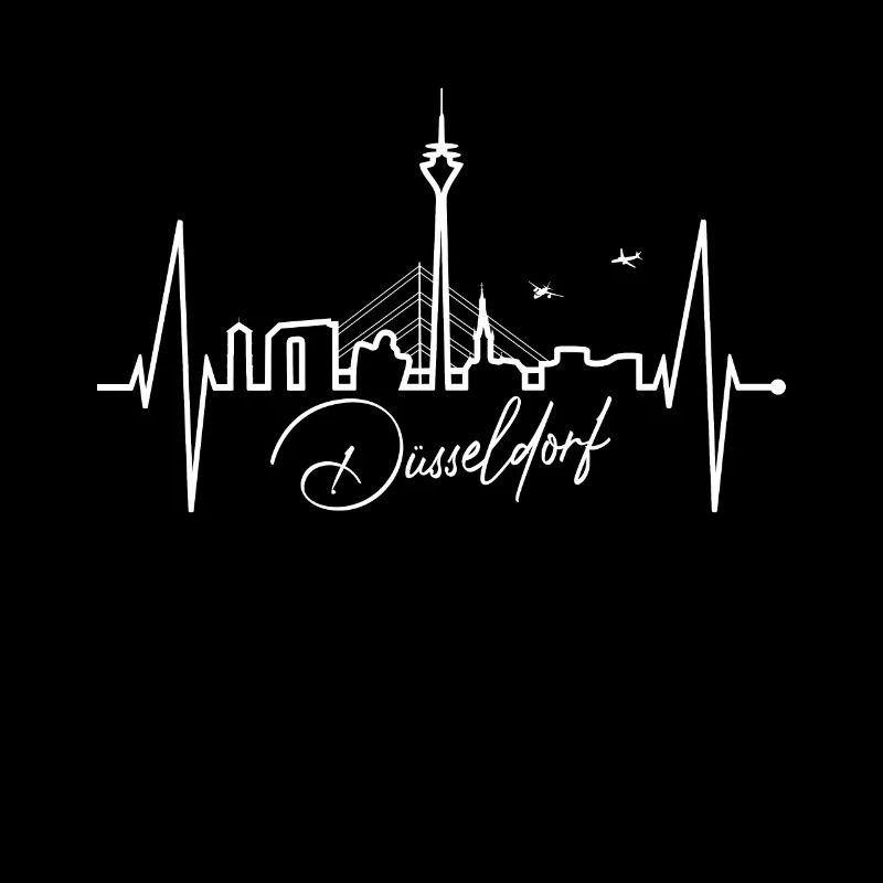 Dusseldorf Skyline Heartbeat Dear Dusseldorf