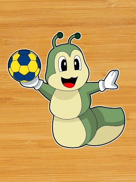 Caterpillar Handball Player Handball