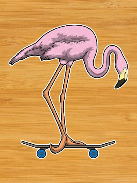 Flamingo Skater Skateboard