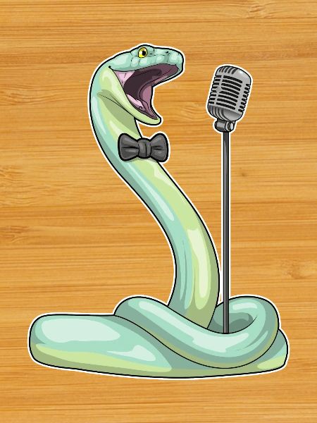 Snake Singer Microphone Singing