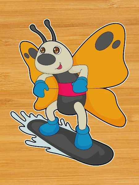 Butterfly Snowboarder Snowboard