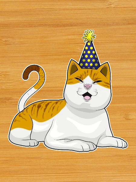 Cat Birthday Party Hat