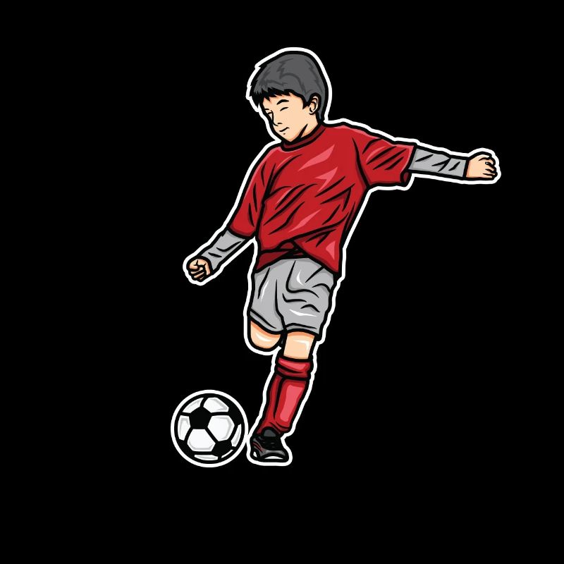 Croquis d’enfant de soccer