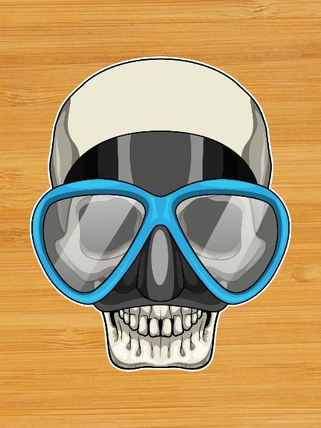 Skull Swimming Goggles Summer