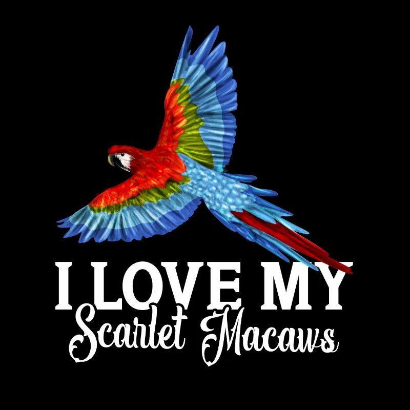 J'adore mes aras écarlates